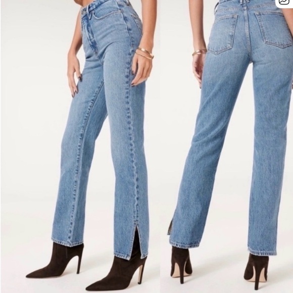 Good American Denim - Good American Good Boy Straight Leg Jeans - Classic, Summer, Jeans, Denim